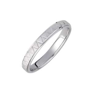 Βέρα από λευκό χρυσό 14Κ V916-3