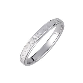 Βέρα από λευκό χρυσό 14Κ V916-3