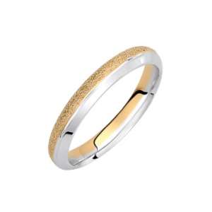 Βέρα δίχρωμη από κίτρινο & λευκό χρυσό 14Κ V946Δ-3