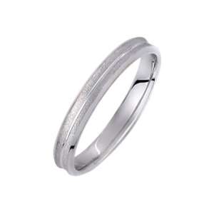 Βέρα από λευκό χρυσό 14Κ V977-3