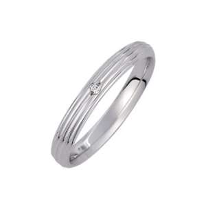 Βέρα από λευκό χρυσό 14Κ V992Π-3