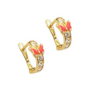 Σκουλαρίκια πεταλούδες σε χρυσό 14Κ YSPS5060