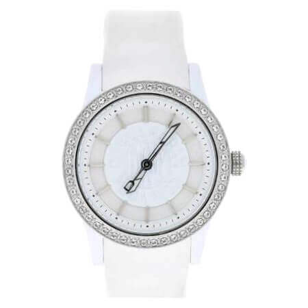 DNKY Crystals White Rubber Strap NY4867
