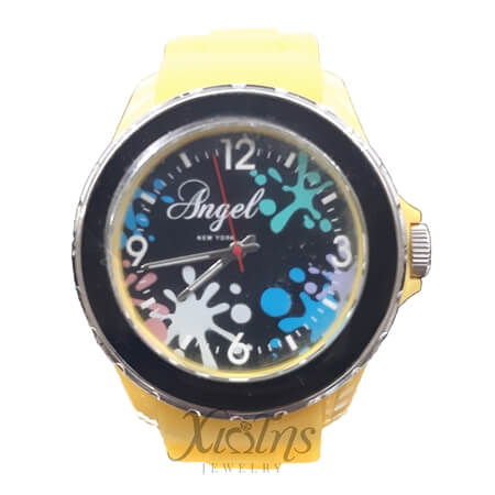 Angel New York Yellow Rubber Strap AP.0478.Y1