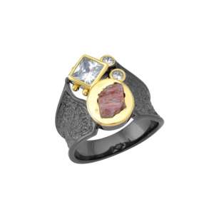 Δαχτυλίδι ασημένιο 925⁰ “μαύρο” DS9003S