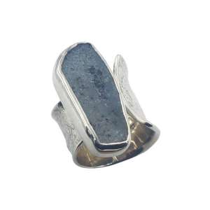 Δαχτυλίδι ασημένιο 925⁰ με ορυκτή πέτρα DS9516EL