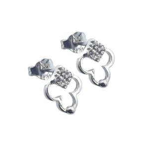 Σκουλαρίκια από λευκό χρυσό 14Κ WSS5097