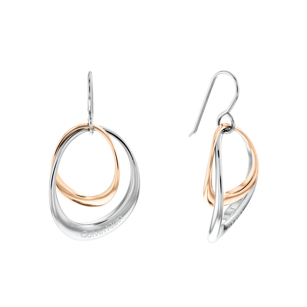 Σκουλαρίκια δίχρωμα Calvin Klein 35000003