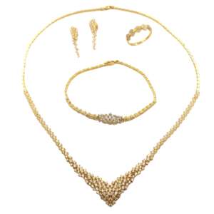 Σετ κοσμημάτων σε χρυσό14Κ με ζιργκόν YSKS5005Α