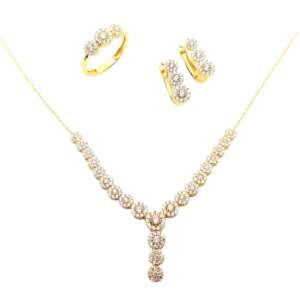 Σετ κοσμημάτων σε χρυσό14Κ με ζιργκόν YSKS5009P