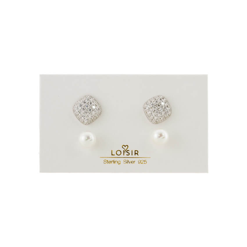 Σκουλαρίκια Loisir Deco ασημένια 03L01-04466