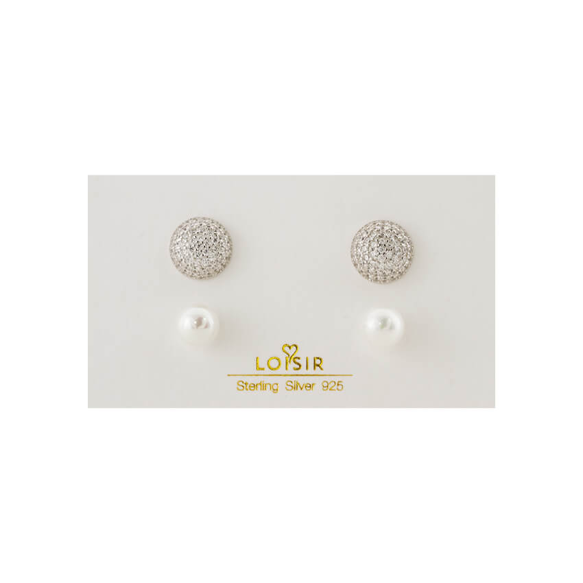 Σκουλαρίκια Loisir Deco ασημένια 03L01-04467