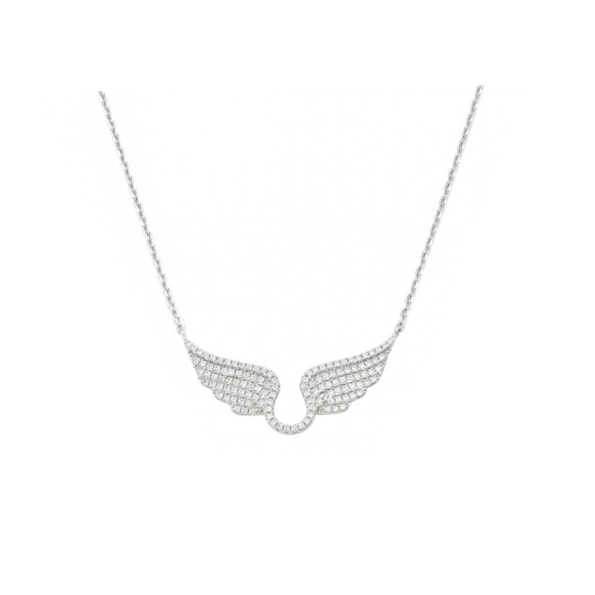 Κολιέ ασημένιο 925⁰ "wings" KS9010S