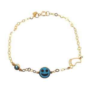 Βραχιόλι από χρυσό 14Κ & σμάλτο YBP5021P