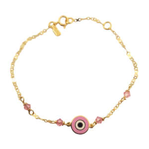 Βραχιόλι από χρυσό 14Κ & σμάλτο YBP5022P