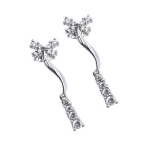 Σκουλαρίκια από λευκό χρυσό 18Κ WSS7500