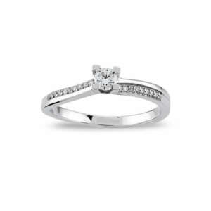 Δαχτυλίδι μονόπετρο σε λευκό χρυσό 18Κ με διαμάντι WDMS7060I