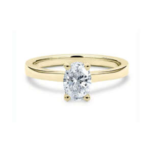 Δαχτυλίδι μονόπετρο σε χρυσό 18Κ με NATURAL DIAMOND OVAL YDMS7081I