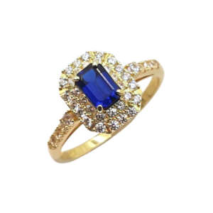 Δαχτυλίδι ροζέτα από χρυσό 14Κ YDRB5084P