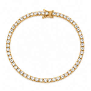 Βραχιόλι "Ριβιέρα" (tennis bracelet) σε χρυσό 18Κ με διαμάντια YBS7001I
